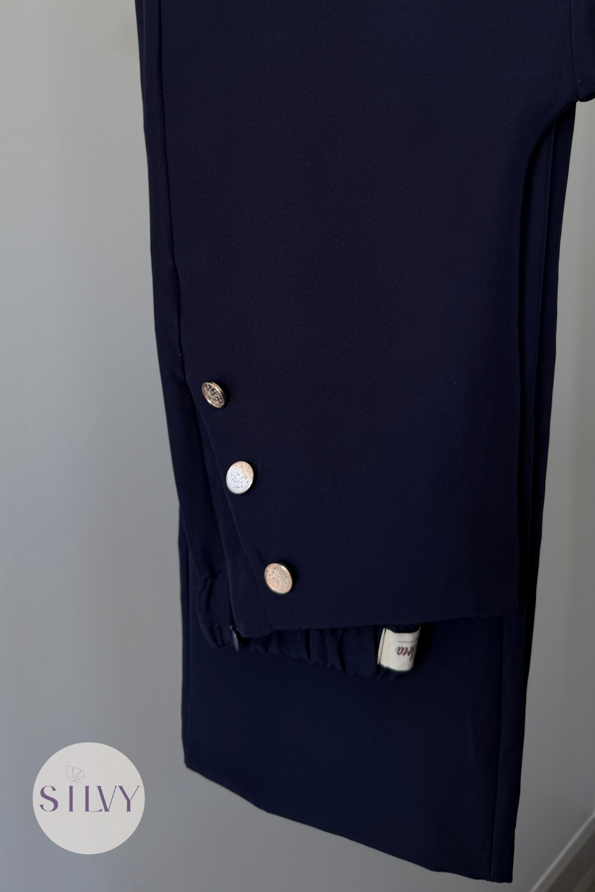 Pantalon Catania Botones Negro